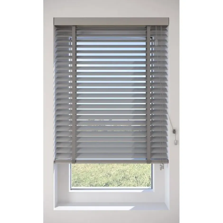 Fenstr Houten Jaloezie Hein Grijs 50mm