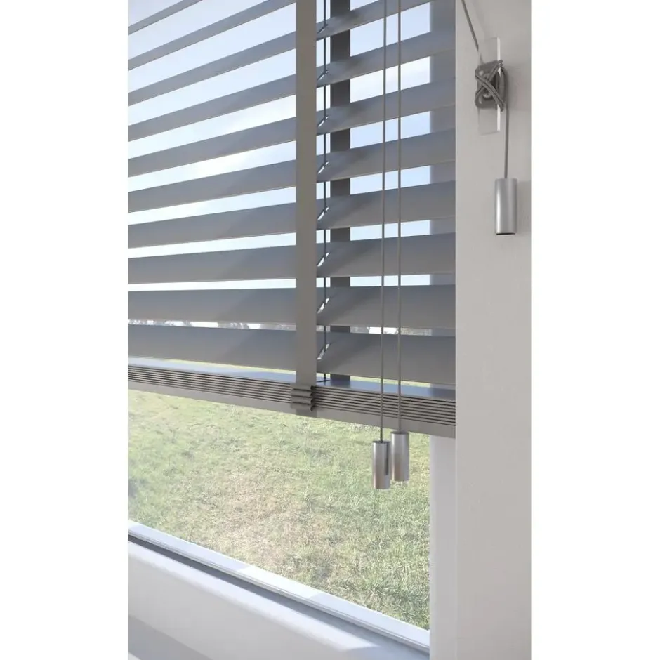 Fenstr Houten Jaloezie Hein Grijs 50mm