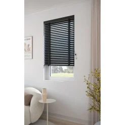 Fenstr Houten Jaloezie Hein Zwart 50mm