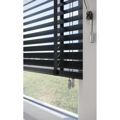 Fenstr Houten Jaloezie Hein Zwart 50mm