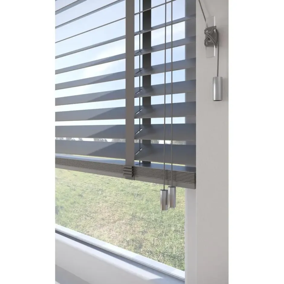 Fenstr Houten Jaloezie Theun Grijs 65mm