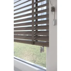 Fenstr Houten Jaloezie Wout Taupe 50mm
