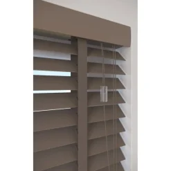 Fenstr Houten Jaloezie Wout Taupe 50mm