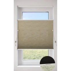 Fenstr Plisségordijn Pip Beige Lichtdoorlatend
