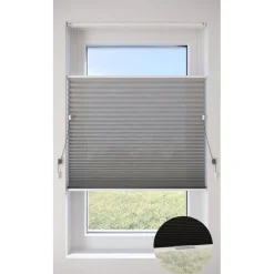 Fenstr Plissé Lise Grijs Lichtdoorlatend