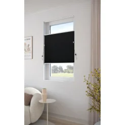 Fenstr Plissé Mara Zwart Lichtdoorlatend
