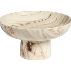 Fruitschaal Op Voet Marble Roze