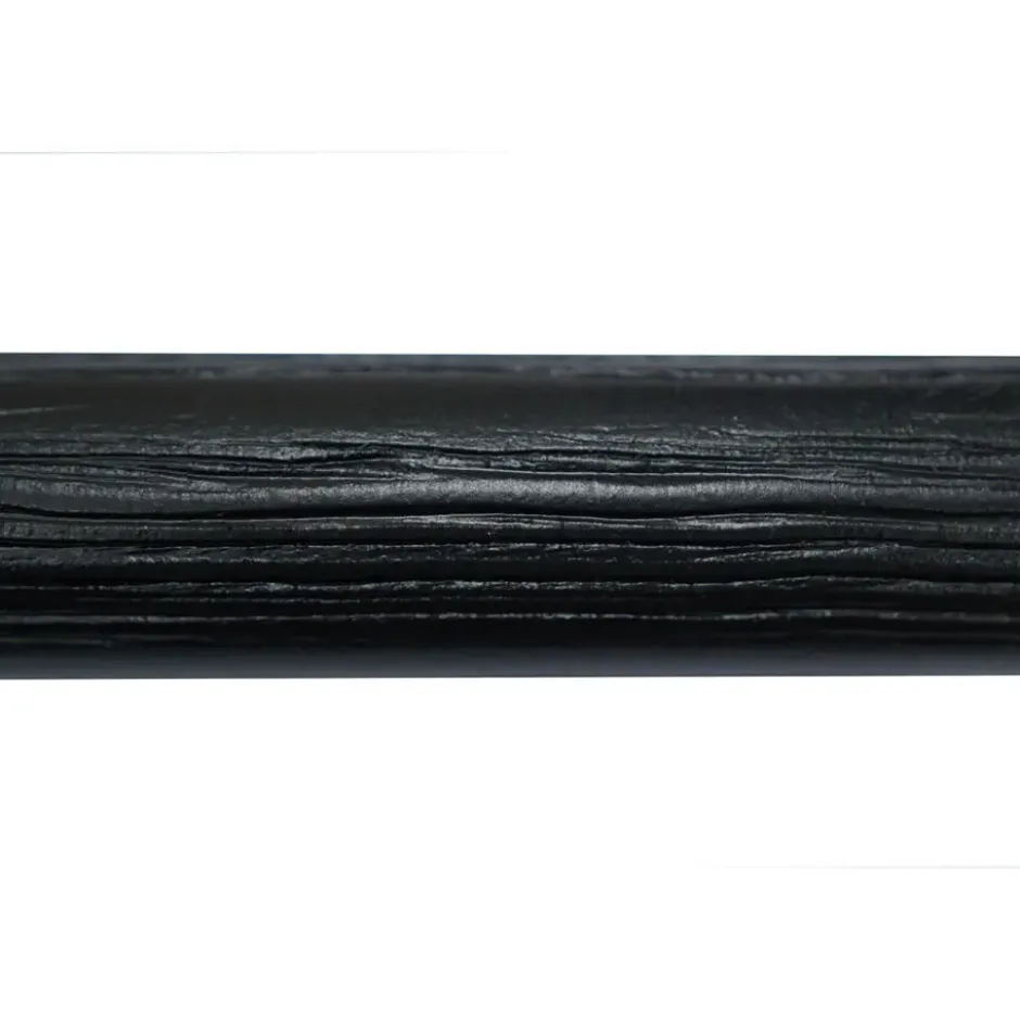 Gordijnroede 200cm Zwart Hout Ø28mm