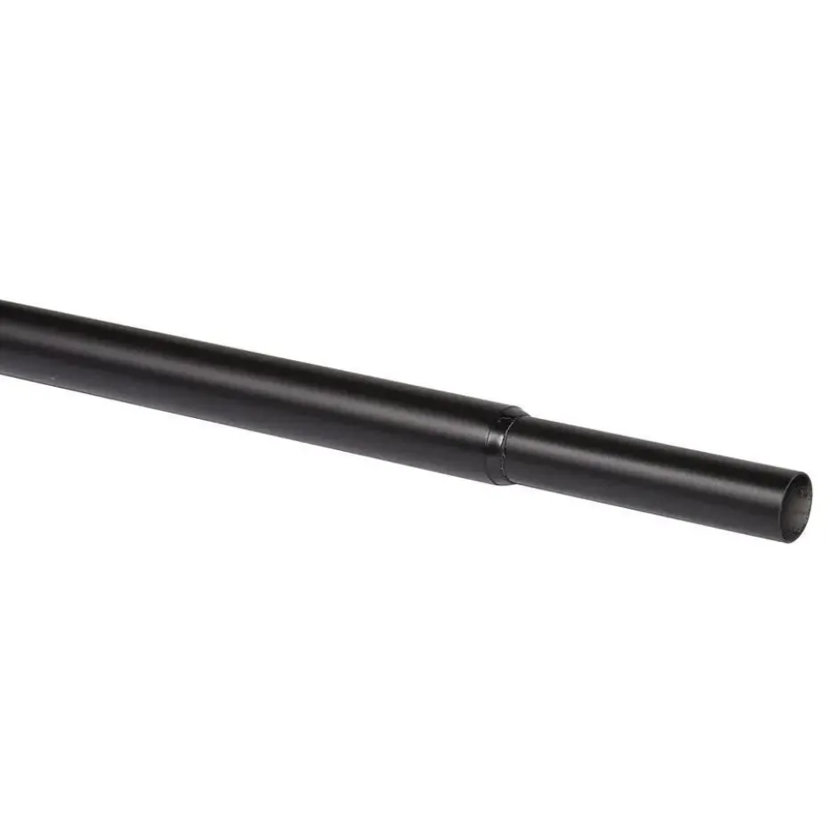 Gordijnroede 170-300 cm Zwart Metaal - Ø16-19mm
