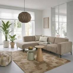 Hoekbank Lecce Links Beige