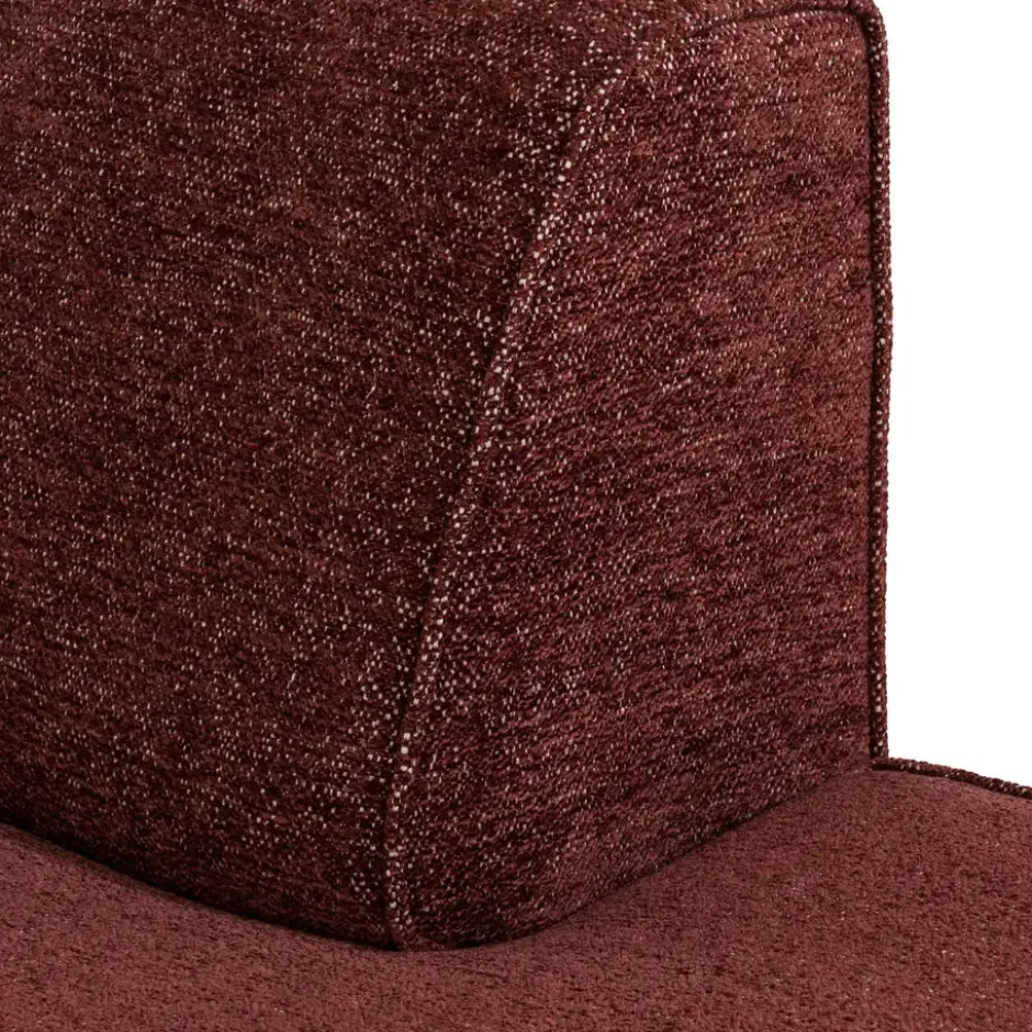 Hoekbank Lecce Rechts Bordeaux