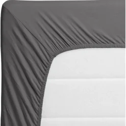 Hoeslaken Jersey Antraciet 200x90 cm