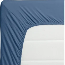 Hoeslaken Jersey Blauw