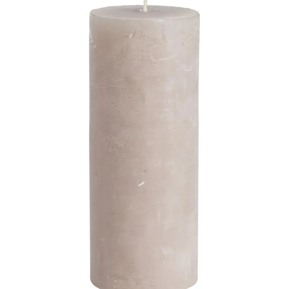 Kaars Rustiek Taupe 7x17 cm