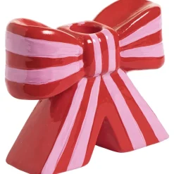 Kandelaar Strik Gestreept Roze/Rood