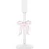 Kandelaar Strik Glas Roze 22 cm