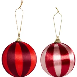 Kerstbal Draad Gestreept Multicolor