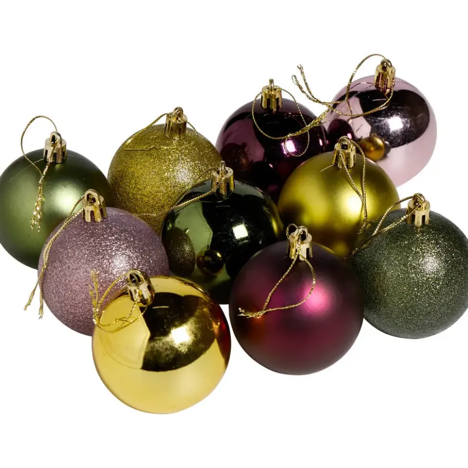 Kerstballen Earthy 10 Stuks