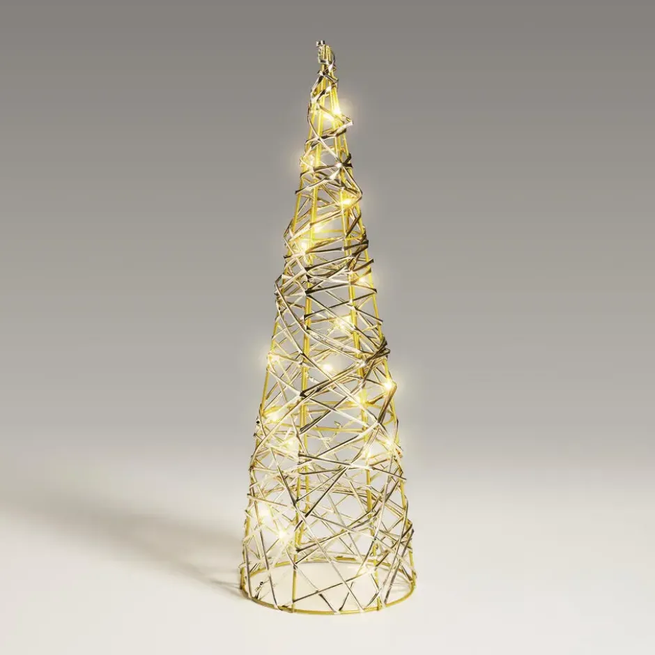 Kerstboom Ledverlichting Champagne