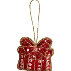 Kersthanger Cadeau Rood