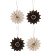 Kersthangers Ster Papier - 4 Stuks