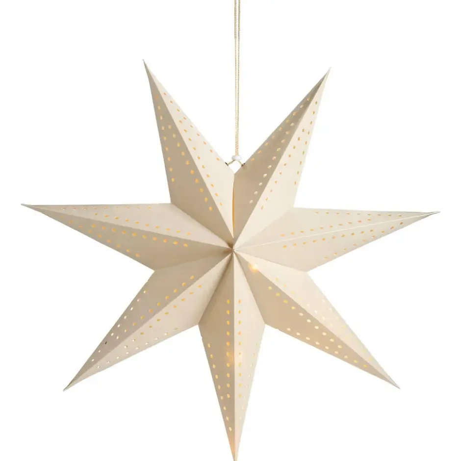 Kerstster Ledverlichting Beige