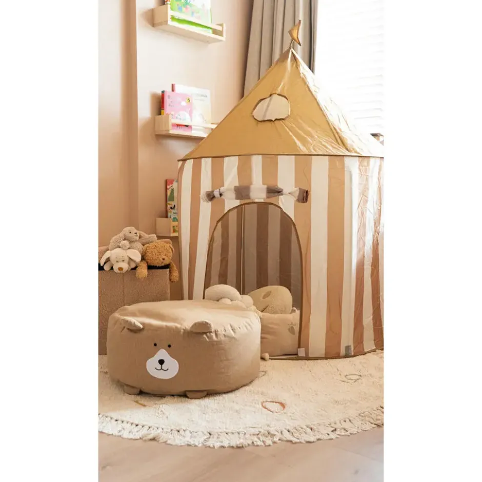 Kids Tent Circus Grijs Ø100x135 cm