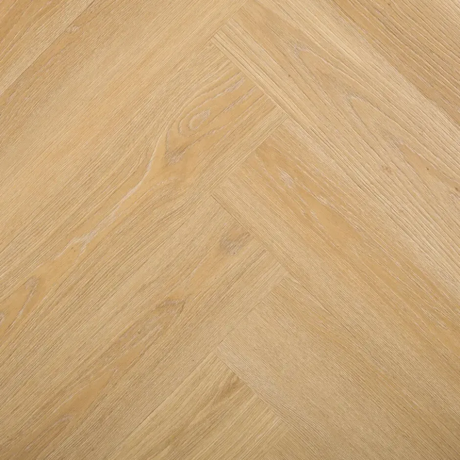 Klik PVC Lamoine Eiken Visgraat Met Geïntegreerde Ondervloer