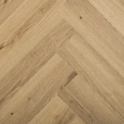 Klik PVC Lisbon Naturel Eiken Visgraat Met Geïntegreerde Ondervloer