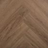 Klik PVC Wyman Bruin Eiken Visgraat Met Geïntegreerde Ondervloer