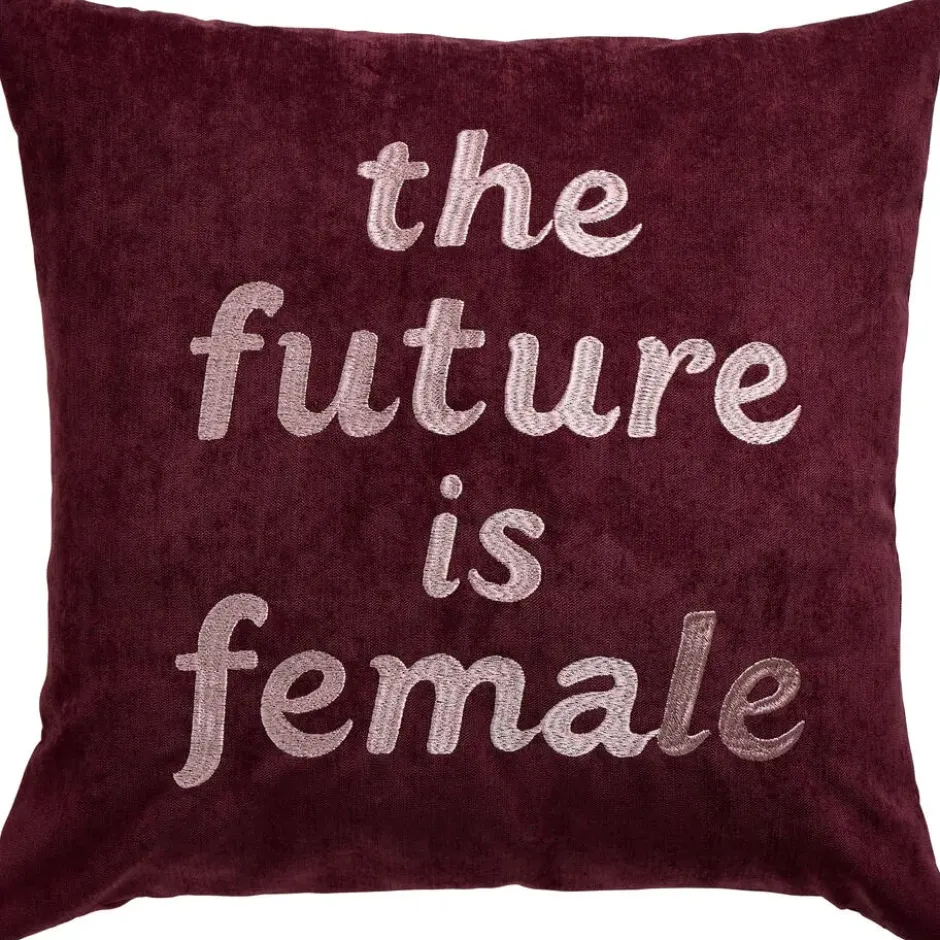 Kussen Future Is Female Rood 45x45 cm