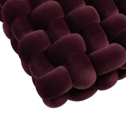 Kussen Knit Burgundy 33x30 cm