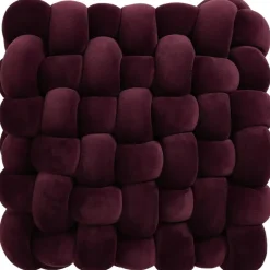 Kussen Knit Burgundy 33x30 cm