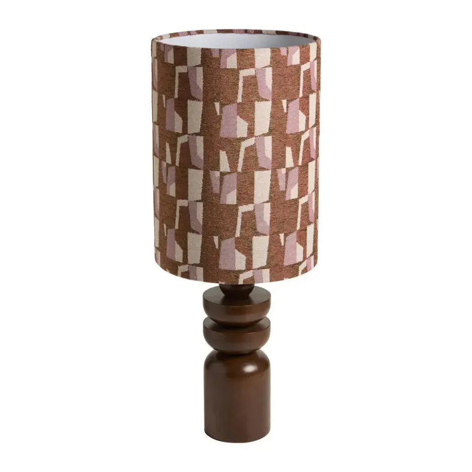 Lampenkap Ares Print Bruin/Roze