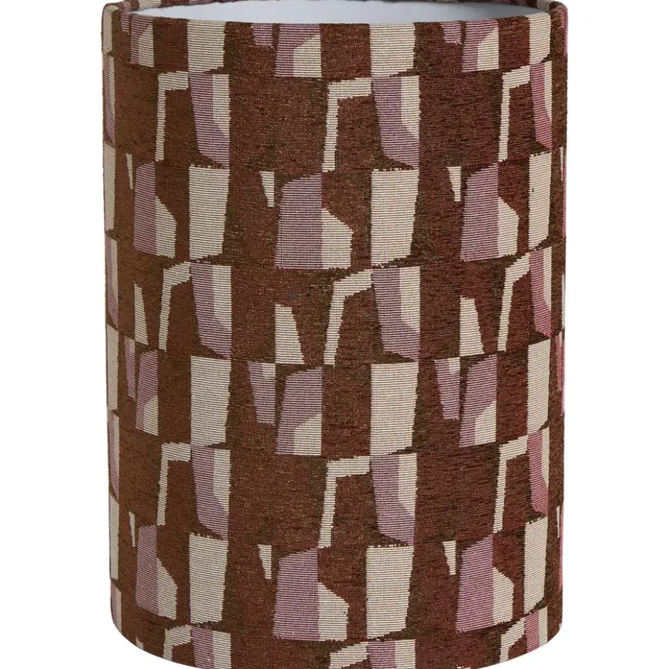 Lampenkap Ares Print Bruin/Roze