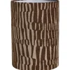Lampenkap Ares Streep Bruin/Off-white
