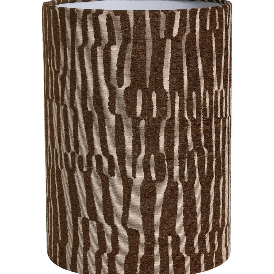 Lampenkap Ares Streep Bruin/Off-white