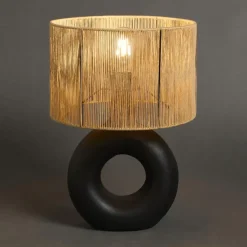 Lampvoet Cirkel Zwart