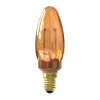 Led Glassfiber Kaars E14 Goud