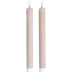 LED Kaars Beige - 2 Stuks