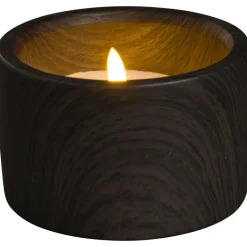 LED Kaars Donker Hout