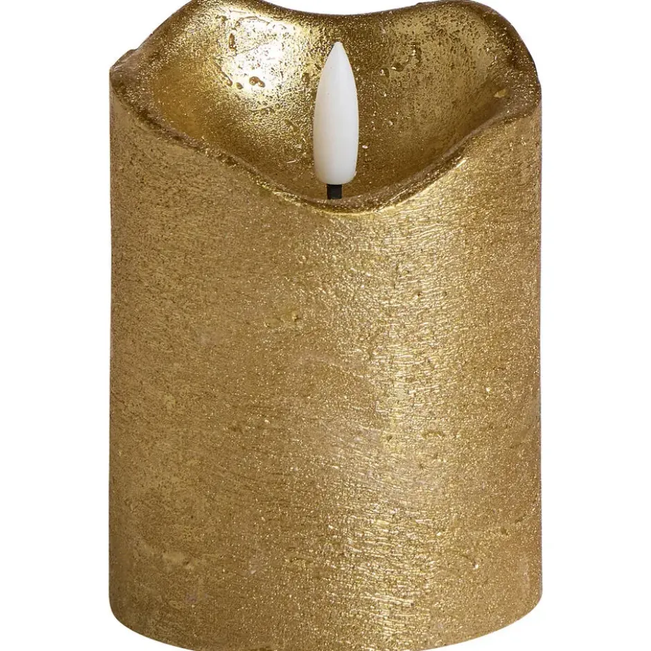 LED Kaars Goud - 7,5x10 cm