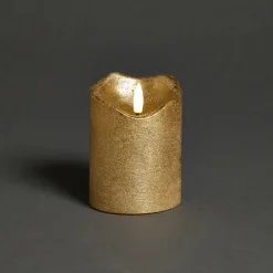 LED Kaars Goud - 7,5x10 cm