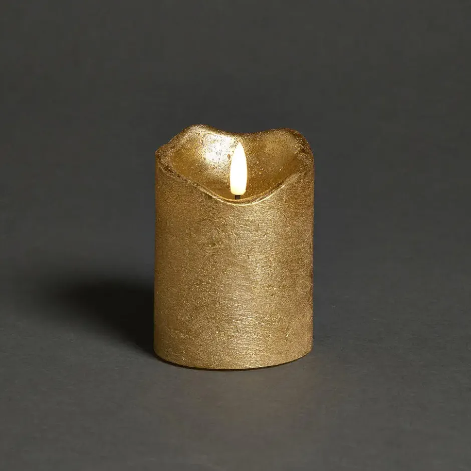 LED Kaars Goud - 7,5x10 cm