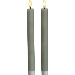 LED Kaars Sage - 2 Stuks