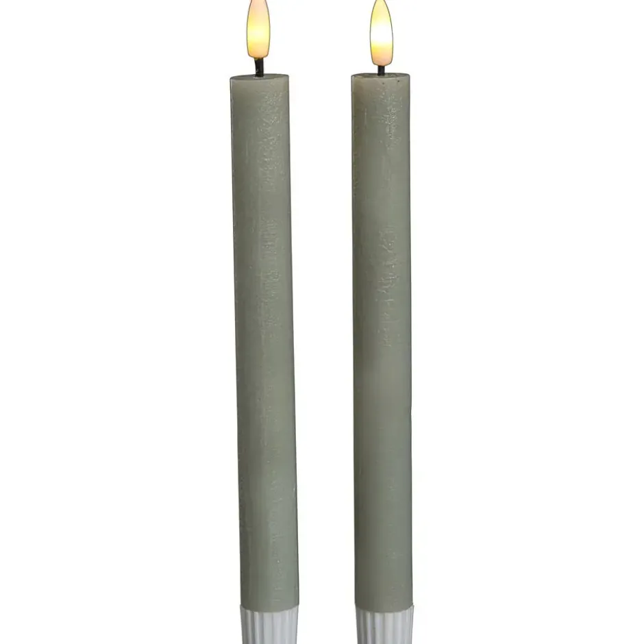 LED Kaars Sage - 2 Stuks