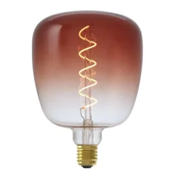 Led lamp 14x20 cm Bruin E27 Dimbaar