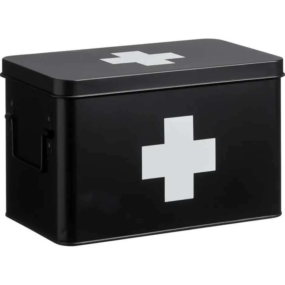Medicijnbox Zwart 20x18,5x31 cm