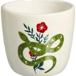 Mok Zonder Oor Slang Groen/Wit 250ml