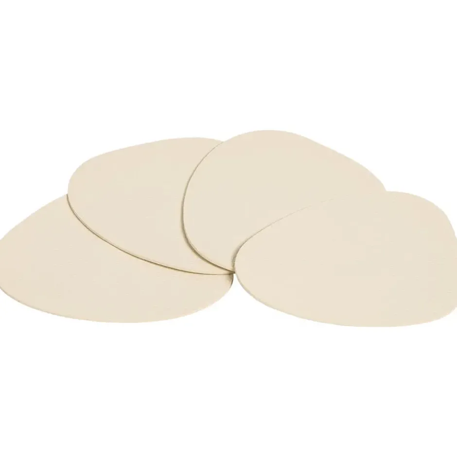 Onderzetters Organic Off-White - 4 Stuks